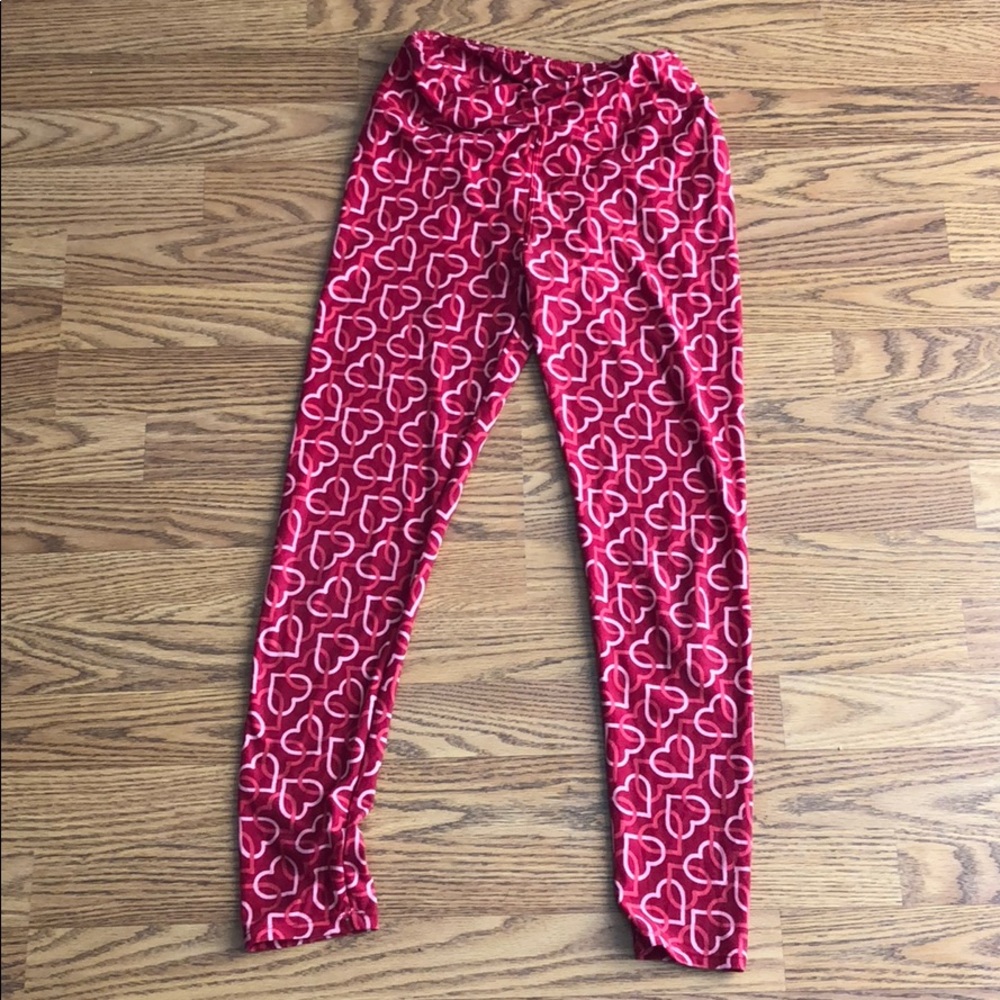 Lularoe Valentine’s Day heart love leggings